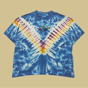 Vintage 90’s Custom Tie-Dyed Embroidered Lady Bug Tee
